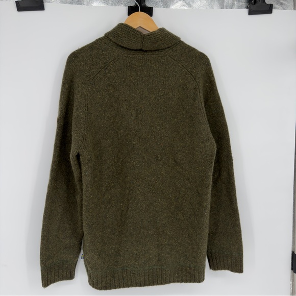 Fjallraven Lada Lambswool Blend Green Sweater Large Mens - Picture 5 of 6